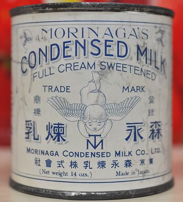 森永ミルク 缶入りの発売当時のパッケージ