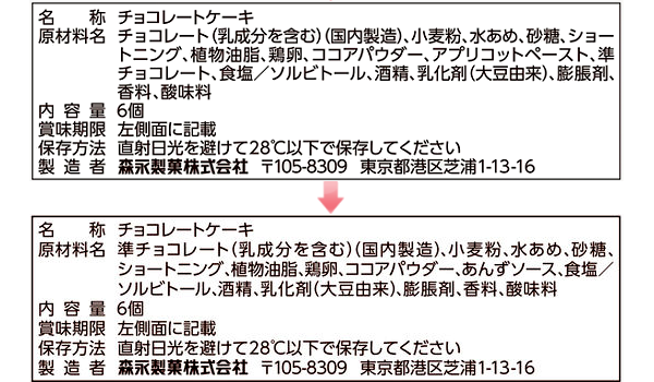 チョコの質が下がった森永ガトーショコラ
