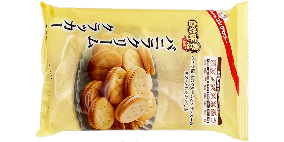 安くて美味しい自然味良品「バニラクリームクラッカー」